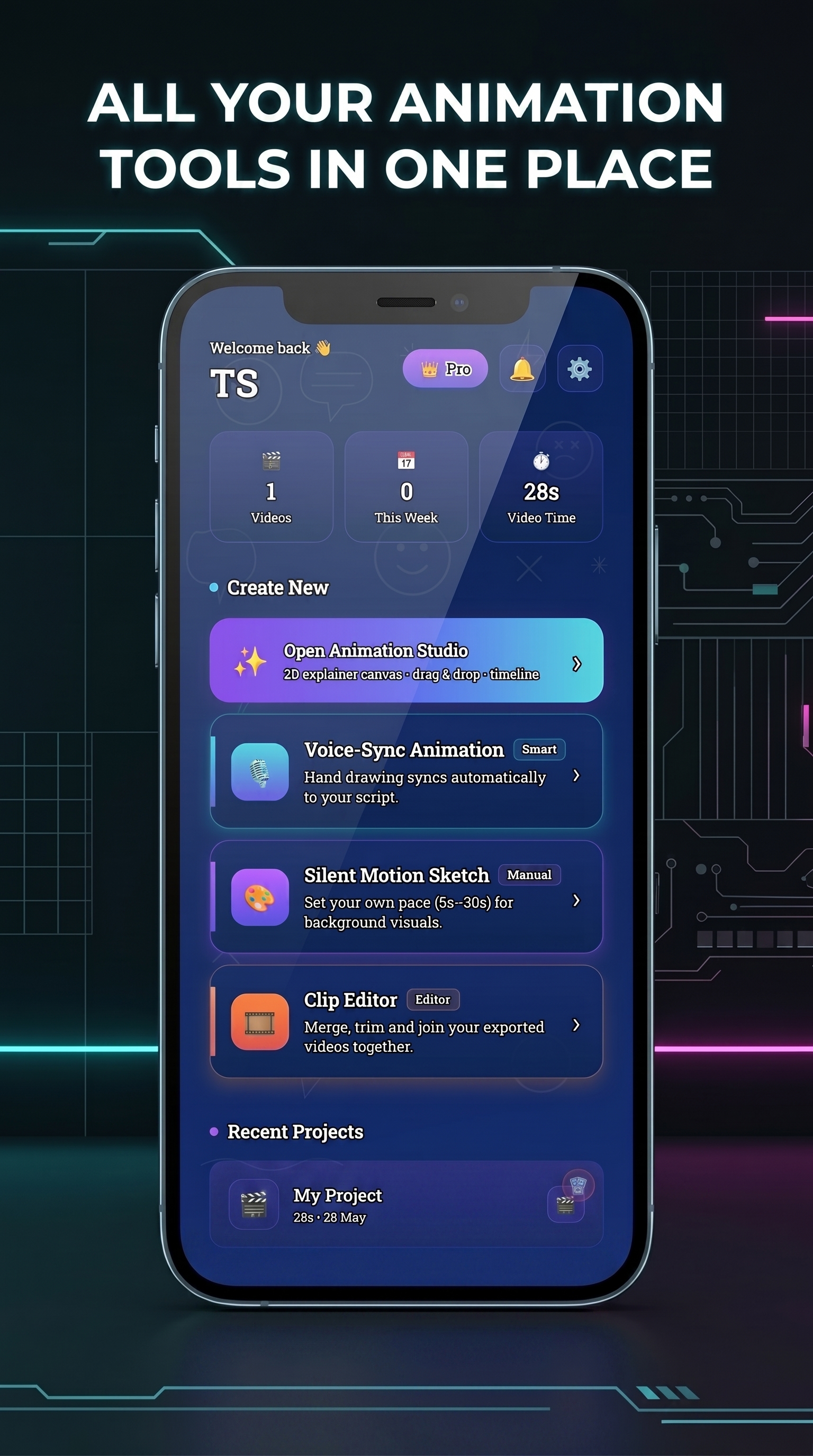 AnimBoardX home — All animation tools in one place